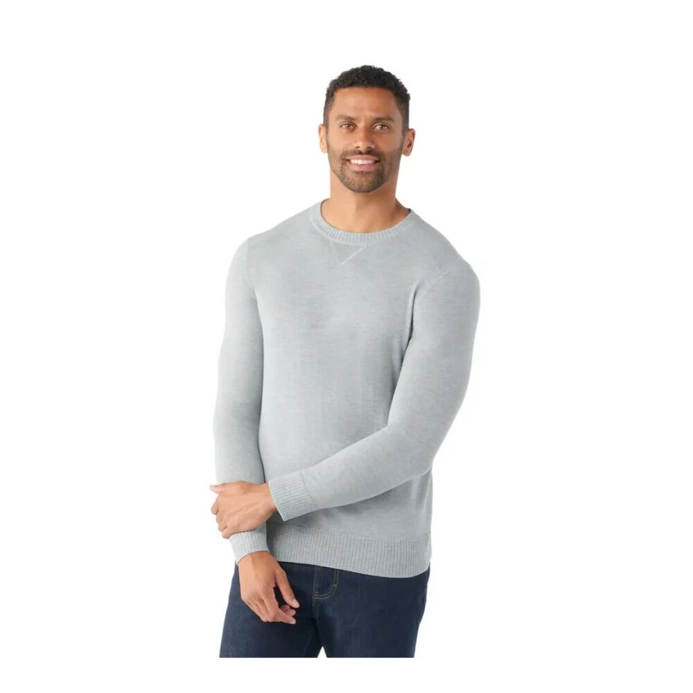 Smartwool NWOT Grey Merino Wool Blend Sparwood Crew Neck Sweater‎